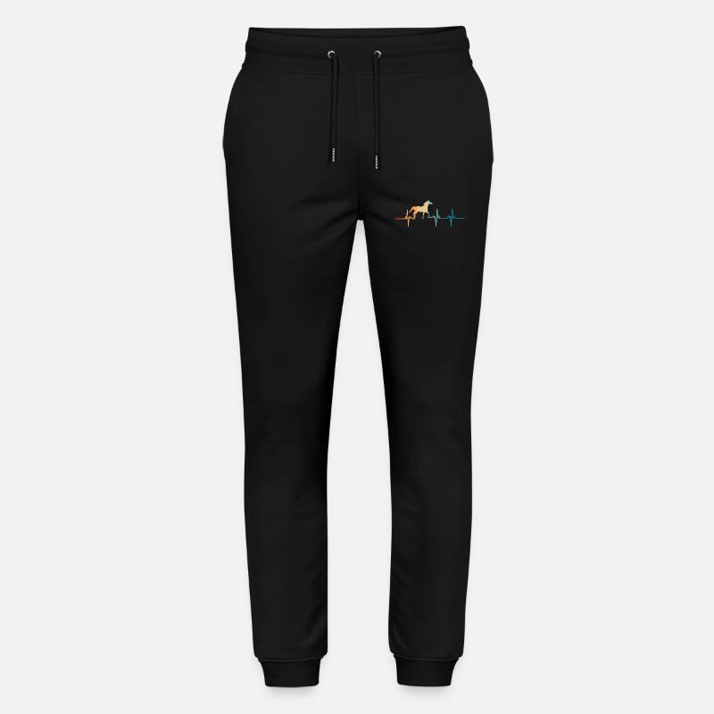 Battement de cœur cheval - Pantalon de jogging bio MOVER Stanley/Stella unisexe - noir