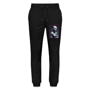 Alien woman - Stanley/Stella Mover Unisex Organic Jogging Trousers - black - Front - Marisol (170cm) & Nik (191cm)
