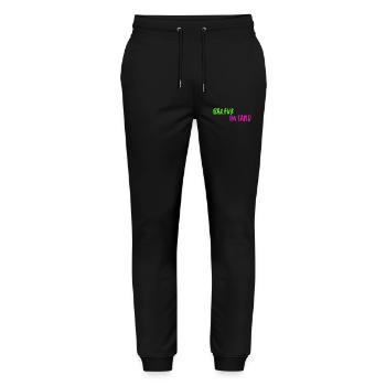 Barfuß im Sand - Stanley/Stella Unisex Bio Jogginghose Mover  - Schwarz - Vorne - Marisol (170cm) & Nik (191cm)