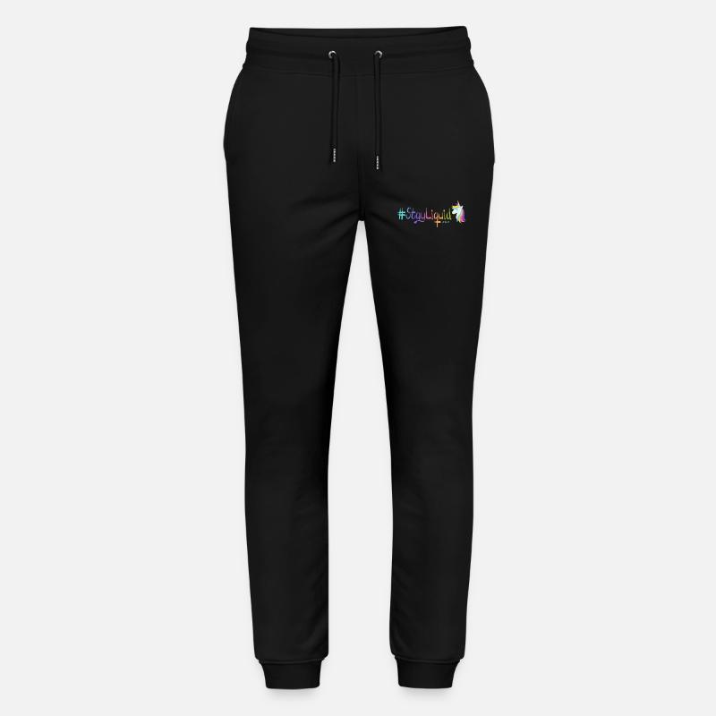 #StayLiquid Einhorn - Stanley/Stella Unisex Bio Jogginghose Mover  - Schwarz