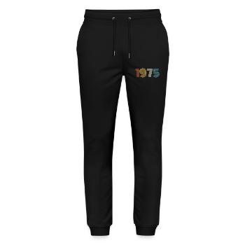 1975 Gift 1975 Vintage 1975 - Stanley/Stella Mover Unisex Organic Jogging Trousers - black - Front - Marisol (170cm) & Nik (191cm)