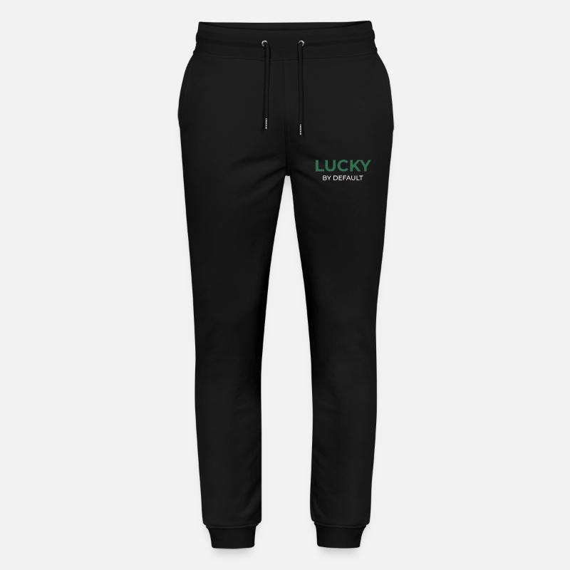 Lucky By Default - Stanley/Stella Unisex Bio Jogginghose Mover  - Schwarz