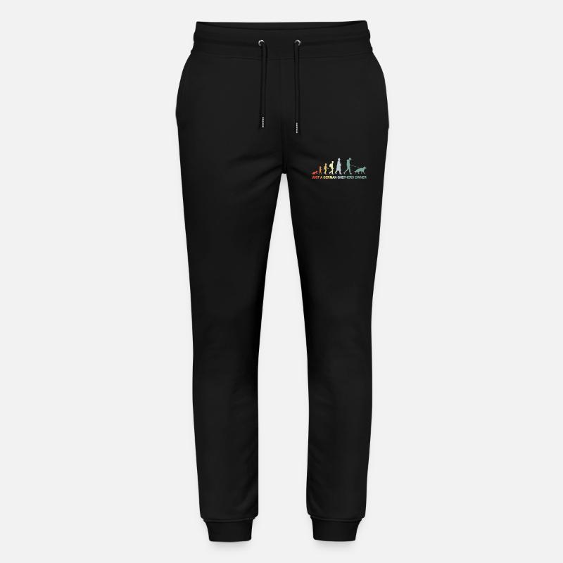 Evolution German Shepherd Owner - Stanley/Stella Mover Unisex Organic Jogging Trousers - black