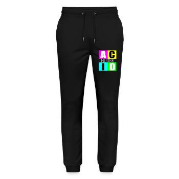 Acid house music - Stanley/Stella Mover Unisex Organic Jogging Trousers - black - Front - Marisol (170cm) & Nik (191cm)