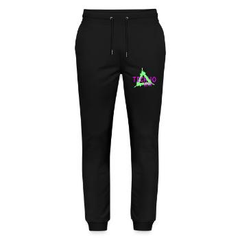 Techno-Baby - Stanley/Stella Unisex Bio Jogginghose Mover  - Schwarz - Vorne - Marisol (170cm) & Nik (191cm)