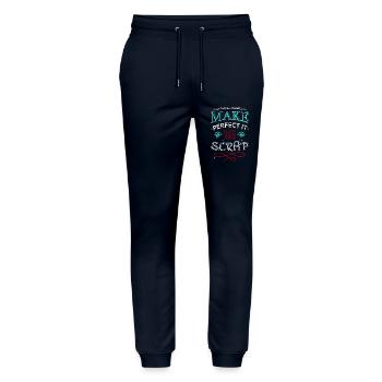statement men a carpenters prayer tshirts - Stanley/Stella Unisex Bio Jogginghose Mover  - Navy - Vorne - Marisol (170cm) & Nik (191cm)