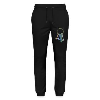 Schlüsselbund - Stanley/Stella Unisex Bio Jogginghose Mover  - Schwarz - Vorne - Marisol (170cm) & Nik (191cm)