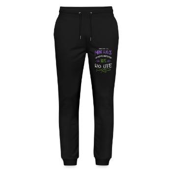 Union Carpenter Tshirts Love Union Carpenter - Stanley/Stella Mover Unisex Organic Jogging Trousers - black - Front - Marisol (170cm) & Nik (191cm)