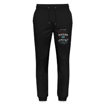 Aaron Carpenter Tshirts Birthday Carpenter - Stanley/Stella Mover Unisex Organic Jogging Trousers - black - Front - Marisol (170cm) & Nik (191cm)
