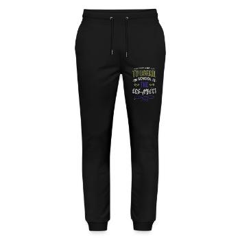 Couples plage cadeau bébé dinosaure Tshirt cadeau - Pantalon de jogging bio MOVER Stanley/Stella unisexe - noir - Devant - Marisol (170cm) & Nik (191cm)