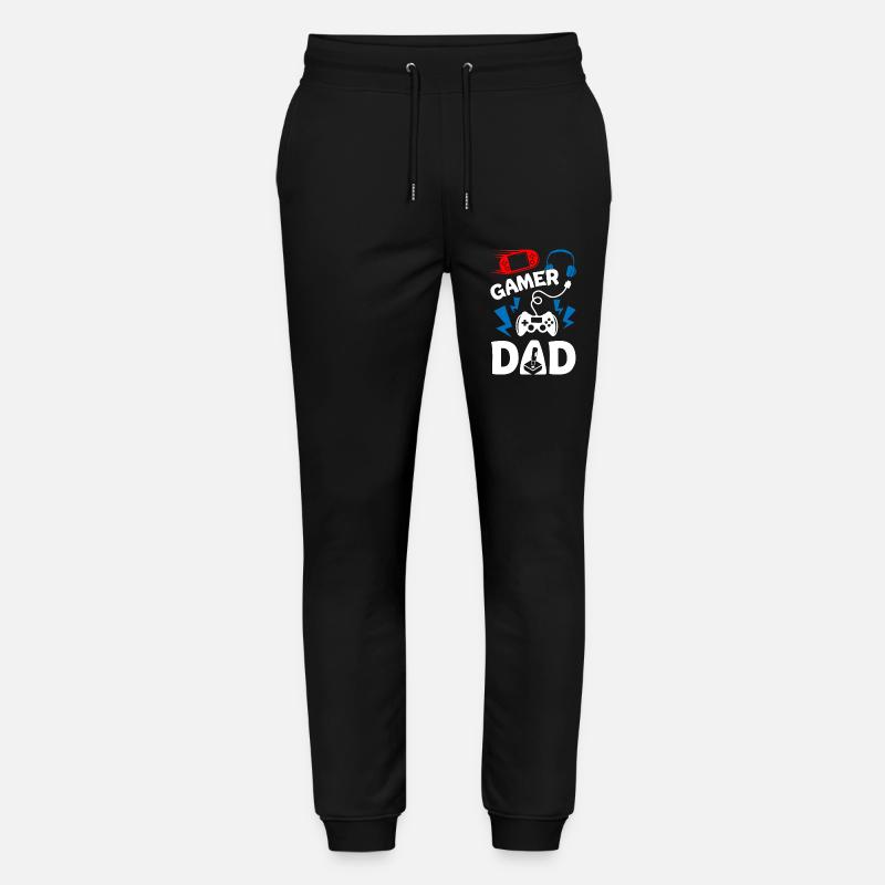 Gamer Dad - Stanley/Stella Unisex Bio Jogginghose Mover  - Schwarz