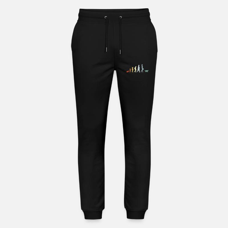 Évolution d’un amoureux des chats - Pantalon de jogging bio MOVER Stanley/Stella unisexe - noir