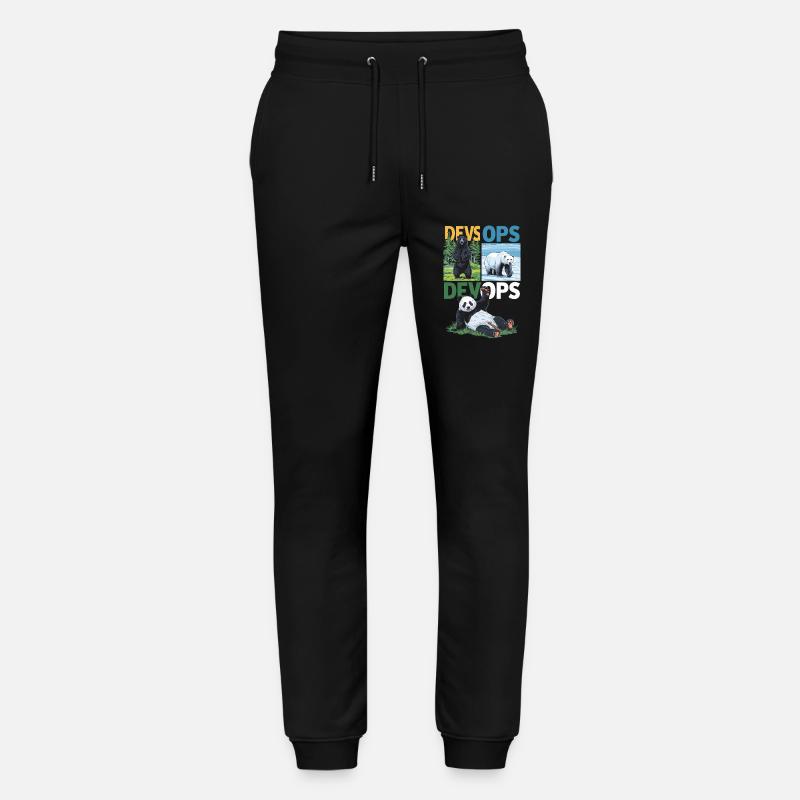 Devops - Stanley/Stella Mover Unisex Organic Jogging Trousers - black