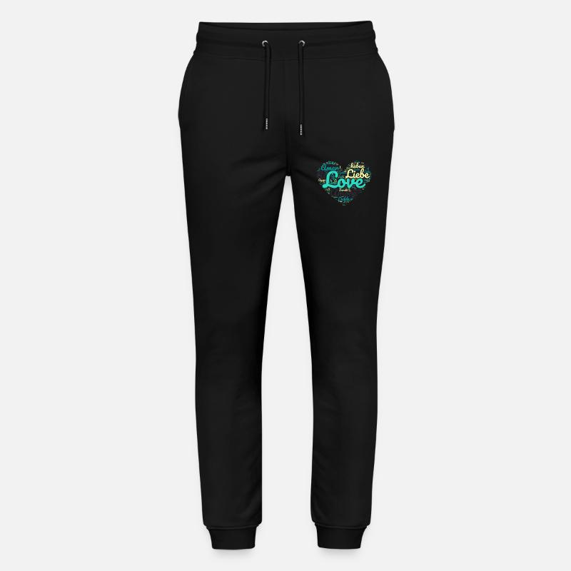 Erfolg Liebe Herz Schema Pacific - Stanley/Stella Unisex Bio Jogginghose Mover  - Schwarz