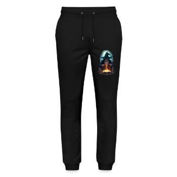 Spell Master - Stanley/Stella Mover Unisex Organic Jogging Trousers - black - Front - Marisol (170cm) & Nik (191cm)