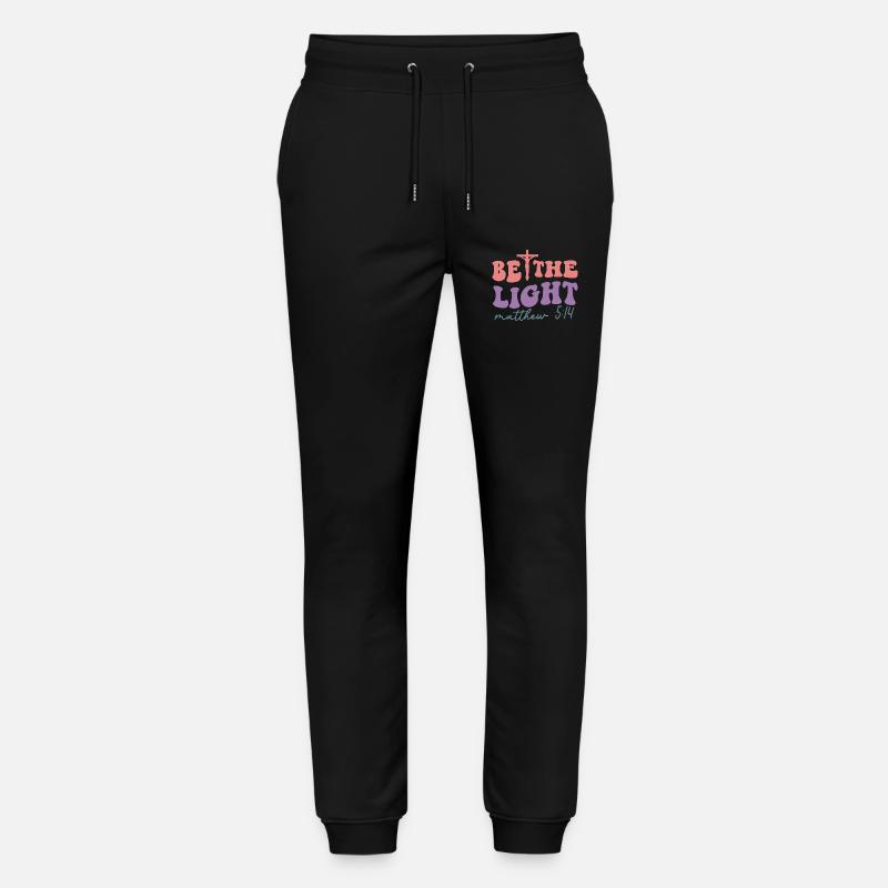 Sei das Licht - Stanley/Stella Unisex Bio Jogginghose Mover  - Schwarz