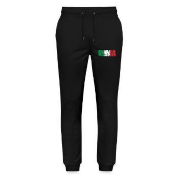 Roma Italia Vintage Rom - Stanley/Stella Unisex Bio Jogginghose Mover  - Schwarz - Vorne - Marisol (170cm) & Nik (191cm)