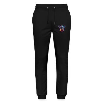 Affenpinscher Dog Breed Watercolor Cartoon Kawaii - Stanley/Stella Mover Unisex Organic Jogging Trousers - black - Front - Marisol (170cm) & Nik (191cm)