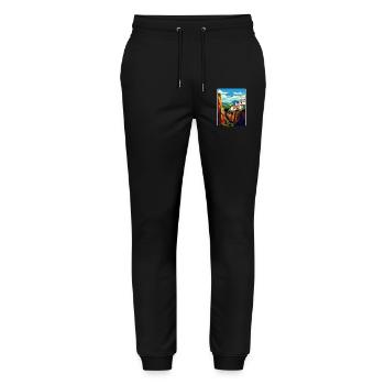 Ronda Spain Vintage Travel Poster WPA Art Souvenir - Stanley/Stella Mover Unisex Organic Jogging Trousers - black - Front - Marisol (170cm) & Nik (191cm)