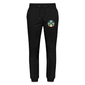 Penguin Funny Cartoon Summer Beach Sunglasses Cool - Stanley/Stella Mover Unisex Organic Jogging Trousers - black - Front - Marisol (170cm) & Nik (191cm)
