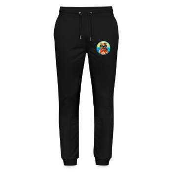 Pug Dog Funny Cartoon Summer Beach Sunglasses Cool - Stanley/Stella Mover Unisex Organic Jogging Trousers - black - Front - Marisol (170cm) & Nik (191cm)
