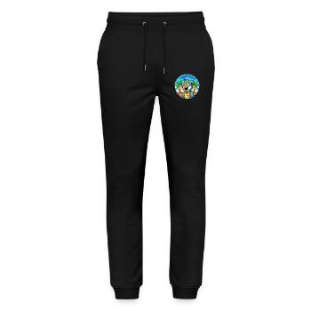 Perroquet Drôle Dessin Animé Plage Été Lunettes De Soleil Cool - Pantalon de jogging bio MOVER Stanley/Stella unisexe - noir - Devant - Marisol (170cm) & Nik (191cm)
