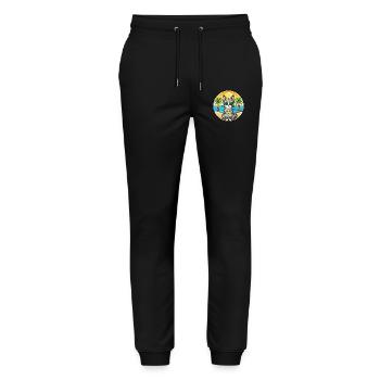 Egyptian Mau Cat Breed Cartoon Sunglasses Beach - Stanley/Stella Mover Unisex Organic Jogging Trousers - black - Front - Marisol (170cm) & Nik (191cm)