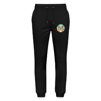 Bambino Cat Breed Cartoon Sunglasses Beach - Stanley/Stella Mover Unisex Organic Jogging Trousers - black - Front - Marisol (170cm) & Nik (191cm)