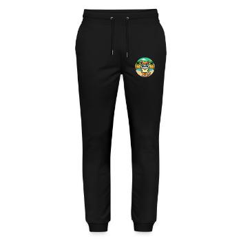 Bombai Cat Breed Cartoon Sunglasses Beach - Stanley/Stella Mover Unisex Organic Jogging Trousers - black - Front - Marisol (170cm) & Nik (191cm)