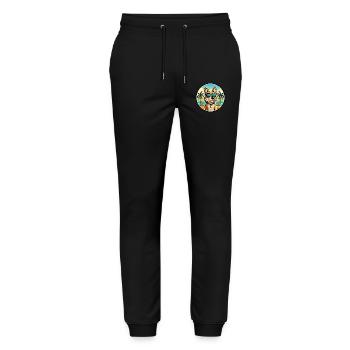 Cesky Fousek Chien Race Dessin Animé Lunettes de Soleil Plage - Pantalon de jogging bio MOVER Stanley/Stella unisexe - noir - Devant - Marisol (170cm) & Nik (191cm)