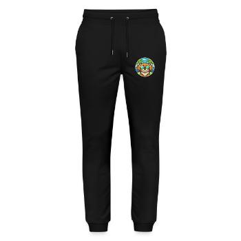 Pekingese Dog Breed Cartoon Sunglasses Beach - Stanley/Stella Mover Unisex Organic Jogging Trousers - black - Front - Marisol (170cm) & Nik (191cm)
