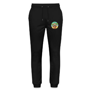 Toy Poodle Dog Breed Cartoon Sunglasses Beach - Stanley/Stella Mover Unisex Organic Jogging Trousers - black - Front - Marisol (170cm) & Nik (191cm)