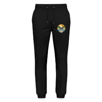 Bully Kutta Chien Race Dessin Animé Lunettes De Soleil Plage - Pantalon de jogging bio MOVER Stanley/Stella unisexe - noir - Devant - Marisol (170cm) & Nik (191cm)