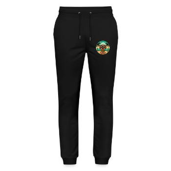 Hungarian Vizsla Dog Breed Cartoon Sunglass Beach - Stanley/Stella Mover Unisex Organic Jogging Trousers - black - Front - Marisol (170cm) & Nik (191cm)