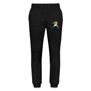 Seagull Cartoon Character Colorful Pet Animal - Stanley/Stella Mover Unisex Organic Jogging Trousers - black - Front - Marisol (170cm) & Nik (191cm)