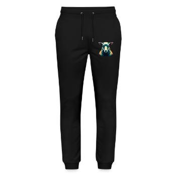 Schaf Cartoon Figur Buntes Haustier Tier - Stanley/Stella Unisex Bio Jogginghose Mover  - Schwarz - Vorne - Marisol (170cm) & Nik (191cm)