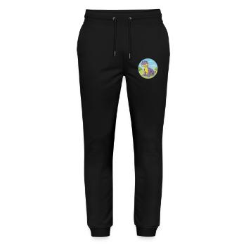 Komodo Dragon Cute Kawaii Cartoon Clipart Animal - Stanley/Stella Mover Unisex Organic Jogging Trousers - black - Front - Marisol (170cm) & Nik (191cm)