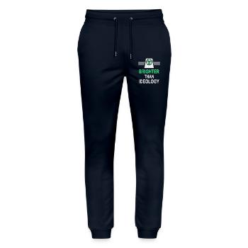 Heller als Ideologie - Ja zu Atomkraft - Stanley/Stella Unisex Bio Jogginghose Mover  - Navy - Vorne - Marisol (170cm) & Nik (191cm)