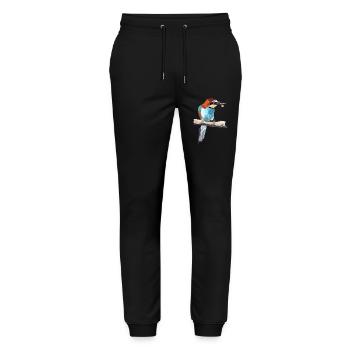 Bee-eater Couple Part 1 - Stanley/Stella Mover Unisex Organic Jogging Trousers - black - Front - Marisol (170cm) & Nik (191cm)