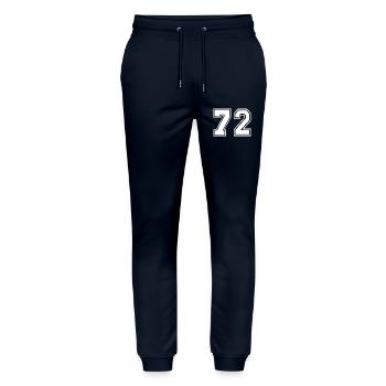 72 - Stanley/Stella Unisex Bio Jogginghose Mover  - Navy - Vorne - Marisol (170cm) & Nik (191cm)