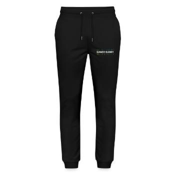Games, Gamer, Gamescon - Stanley/Stella Unisex Bio Jogginghose Mover  - Schwarz - Vorne - Marisol (170cm) & Nik (191cm)