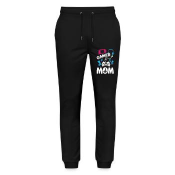 Gamer Mom - Stanley/Stella Unisex Bio Jogginghose Mover  - Schwarz - Vorne - Marisol (170cm) & Nik (191cm)