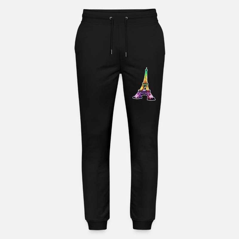 Eiffelturm #17 - Stanley/Stella Unisex Bio Jogginghose Mover  - Schwarz