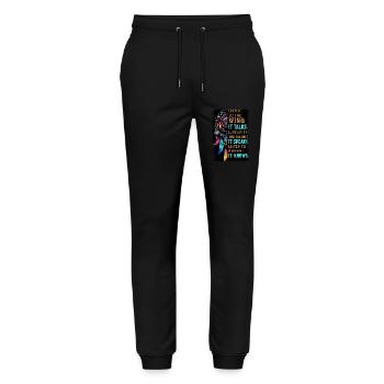 america native culture indian usa ethnic art sign - Stanley/Stella Mover Unisex Organic Jogging Trousers - black - Front - Marisol (170cm) & Nik (191cm)