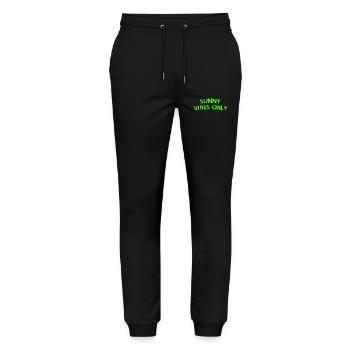 Sunny Vibes uniquement - Pantalon de jogging bio MOVER Stanley/Stella unisexe - noir - Devant - Marisol (170cm) & Nik (191cm)