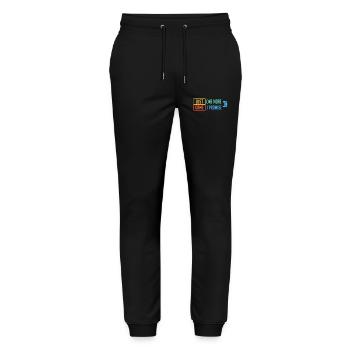 Just 1 More Game - Stanley/Stella Mover Unisex Organic Jogging Trousers - black - Front - Marisol (170cm) & Nik (191cm)