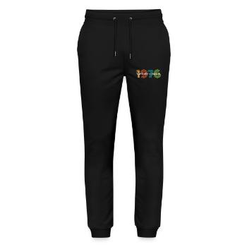Millésime 1976 - Pantalon de jogging bio MOVER Stanley/Stella unisexe - noir - Devant - Marisol (170cm) & Nik (191cm)