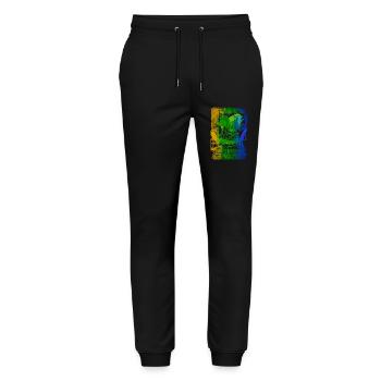 Graffiti style Splash hip hop colors painter color - Stanley/Stella Mover Unisex Organic Jogging Trousers - black - Front - Marisol (170cm) & Nik (191cm)