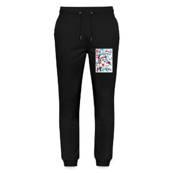 Blinded Girl - Stanley/Stella Mover Unisex Organic Jogging Trousers - black - Front - Marisol (170cm) & Nik (191cm)