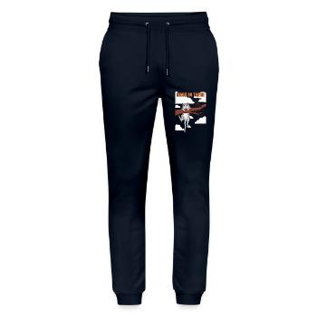 Hang in there 03 - Stanley/Stella Unisex Bio Jogginghose Mover  - Navy - Vorne - Marisol (170cm) & Nik (191cm)